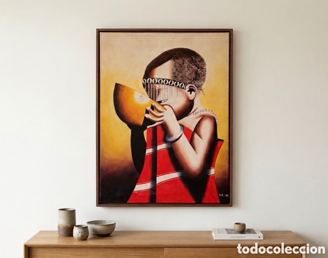 Arte: Figura infantil Masai - Foto 5