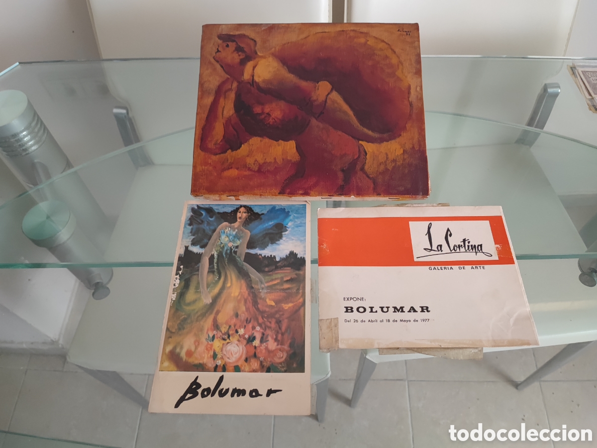 Arte: Este lote incluye una pintura al &oacute;leo del artista Jos&eacute; Luis Bolumar, caracterizada por tonos c&aacute;lidos