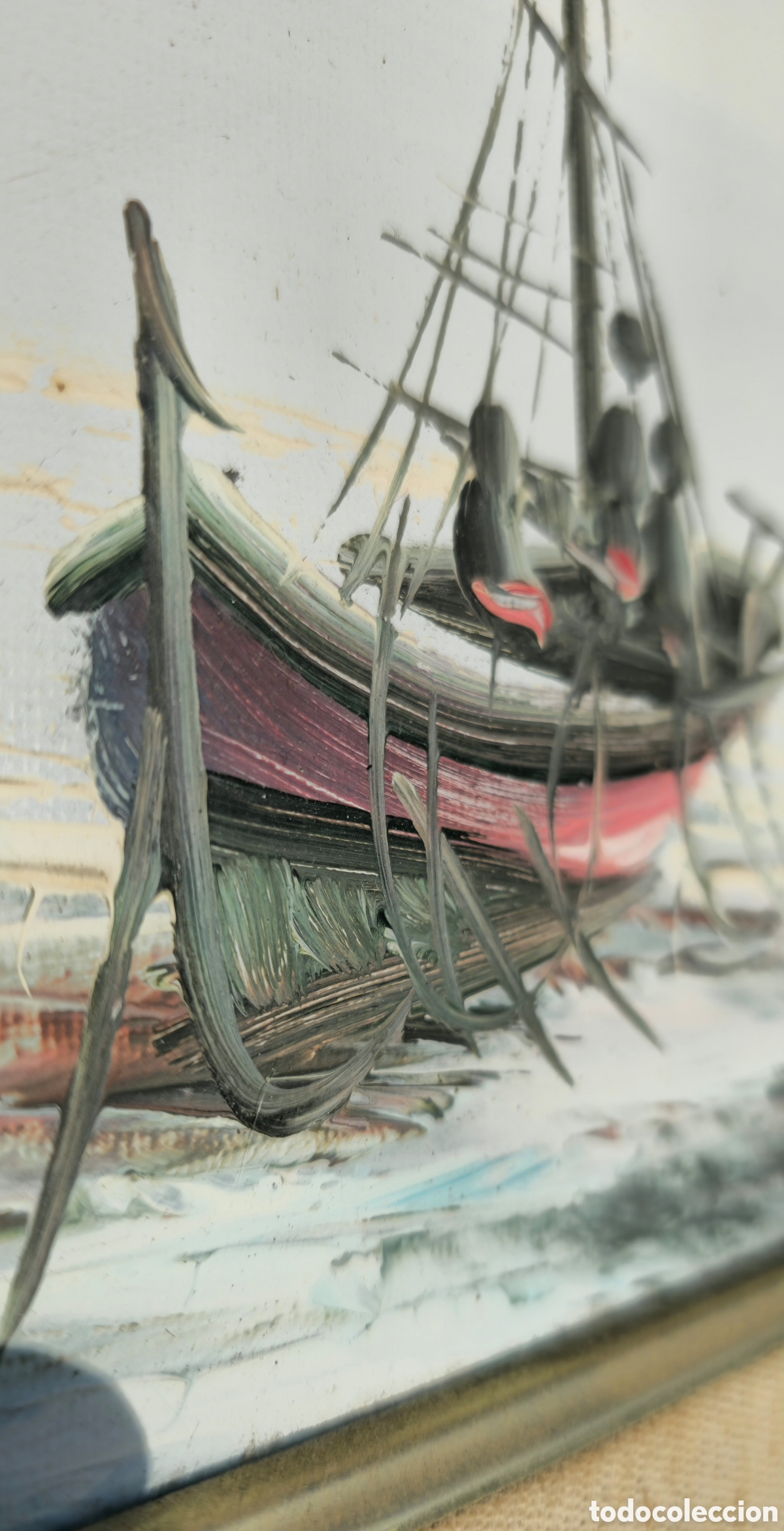 Arte: Oleo sobre lienzo. Pescadores