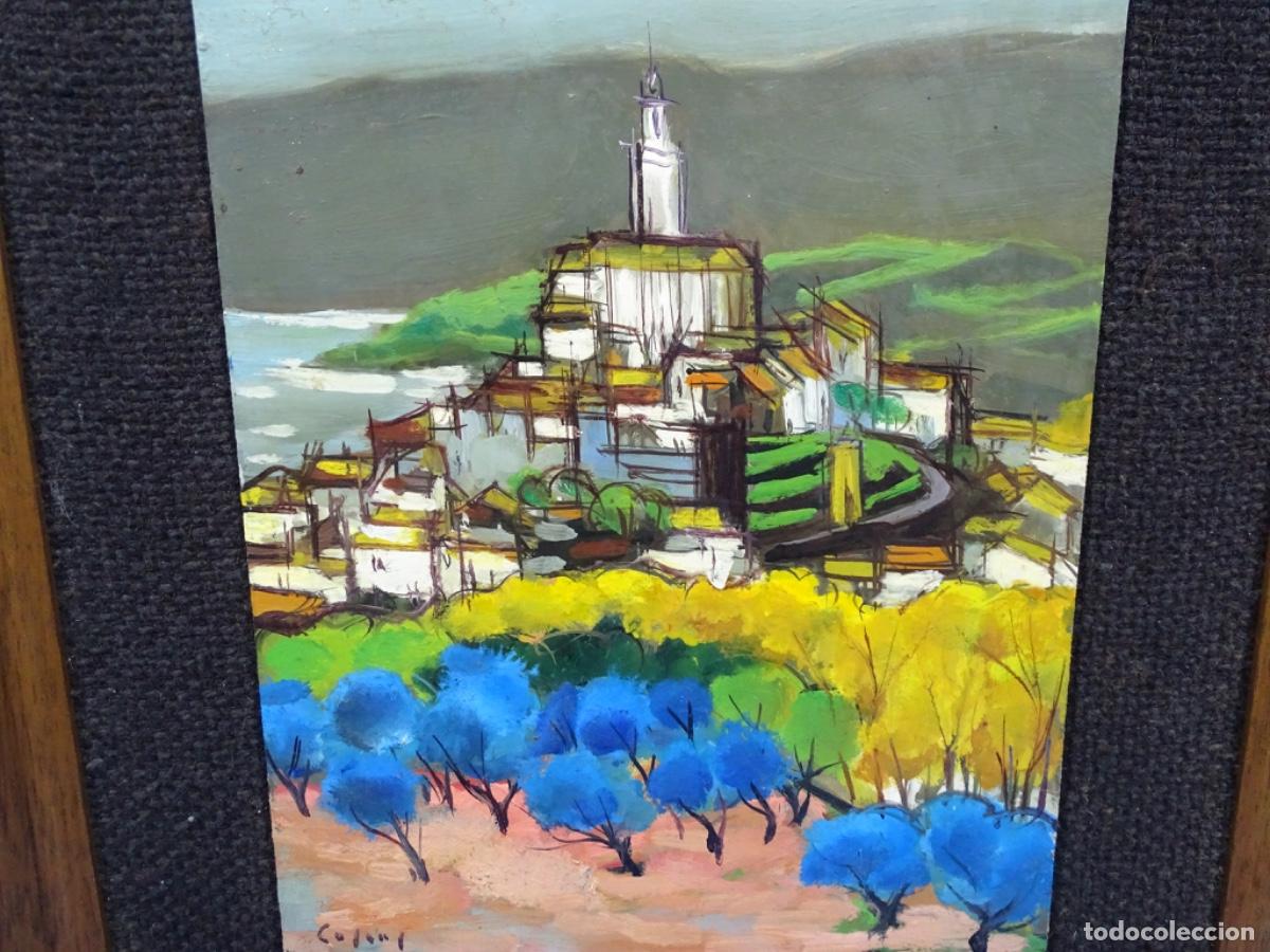 Arte: &Oacute;LEO SOBRE CART&Oacute;N DURO JESUS CASAUS. PUEBLO COSTA.