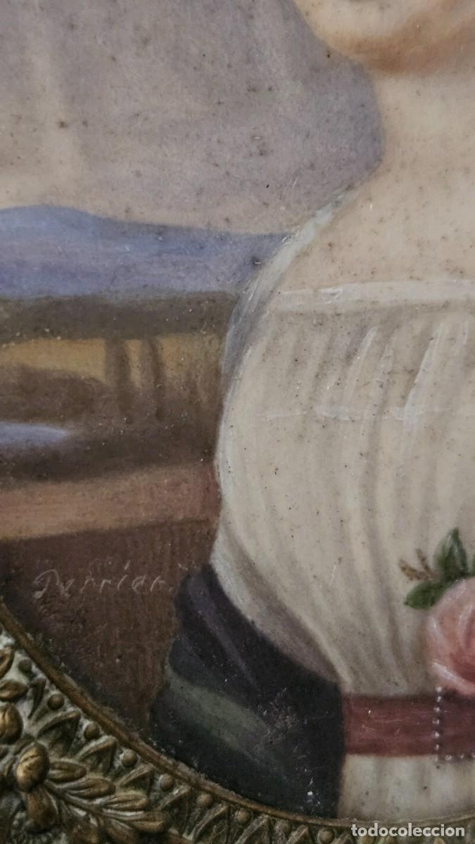 Arte: RETRATO MINI DE ELEGANTE MUJER - Foto 5