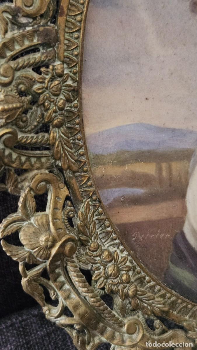 Arte: RETRATO MINI DE ELEGANTE MUJER - Foto 10