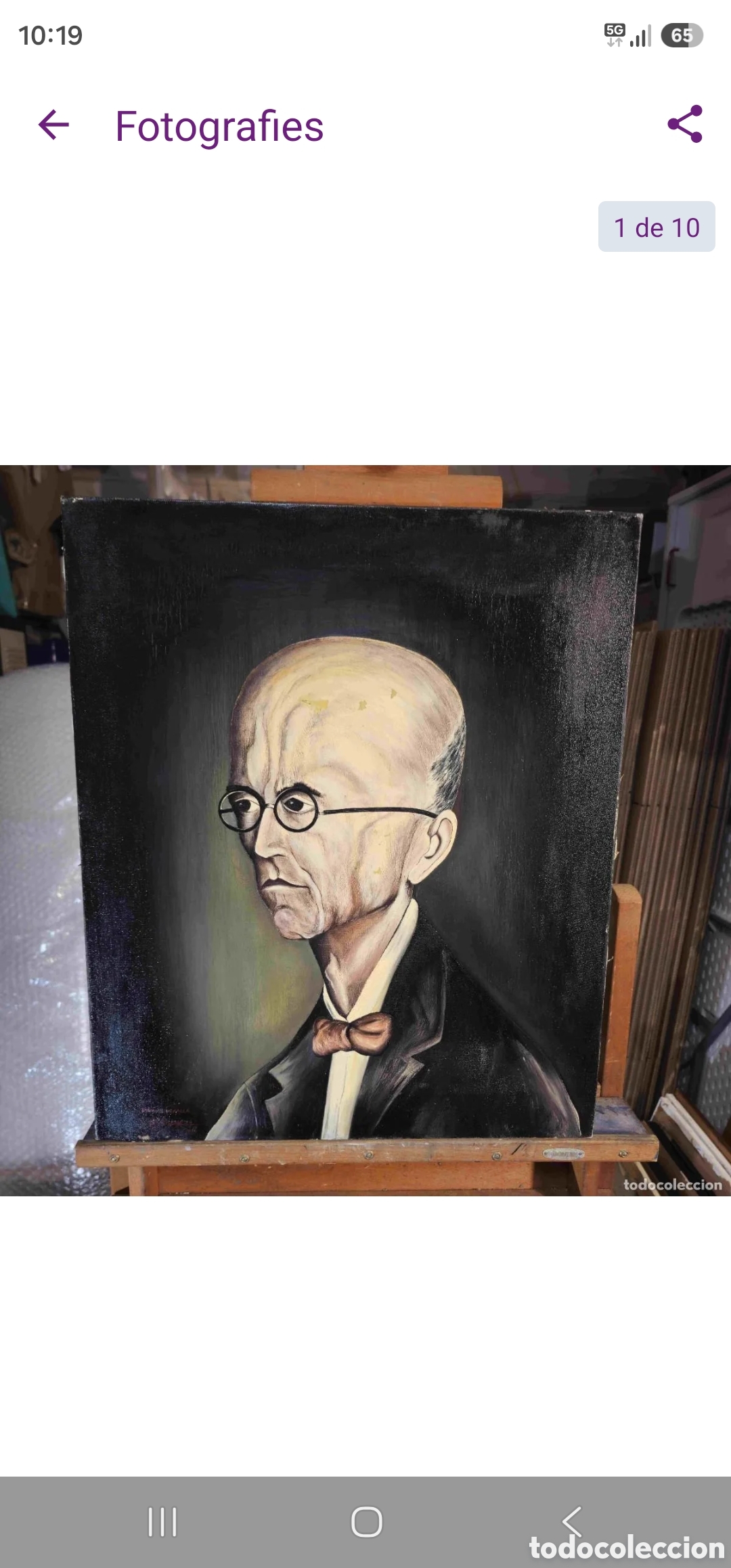 Arte: cuadro Ramon Tidor retrato Manuel de Falla