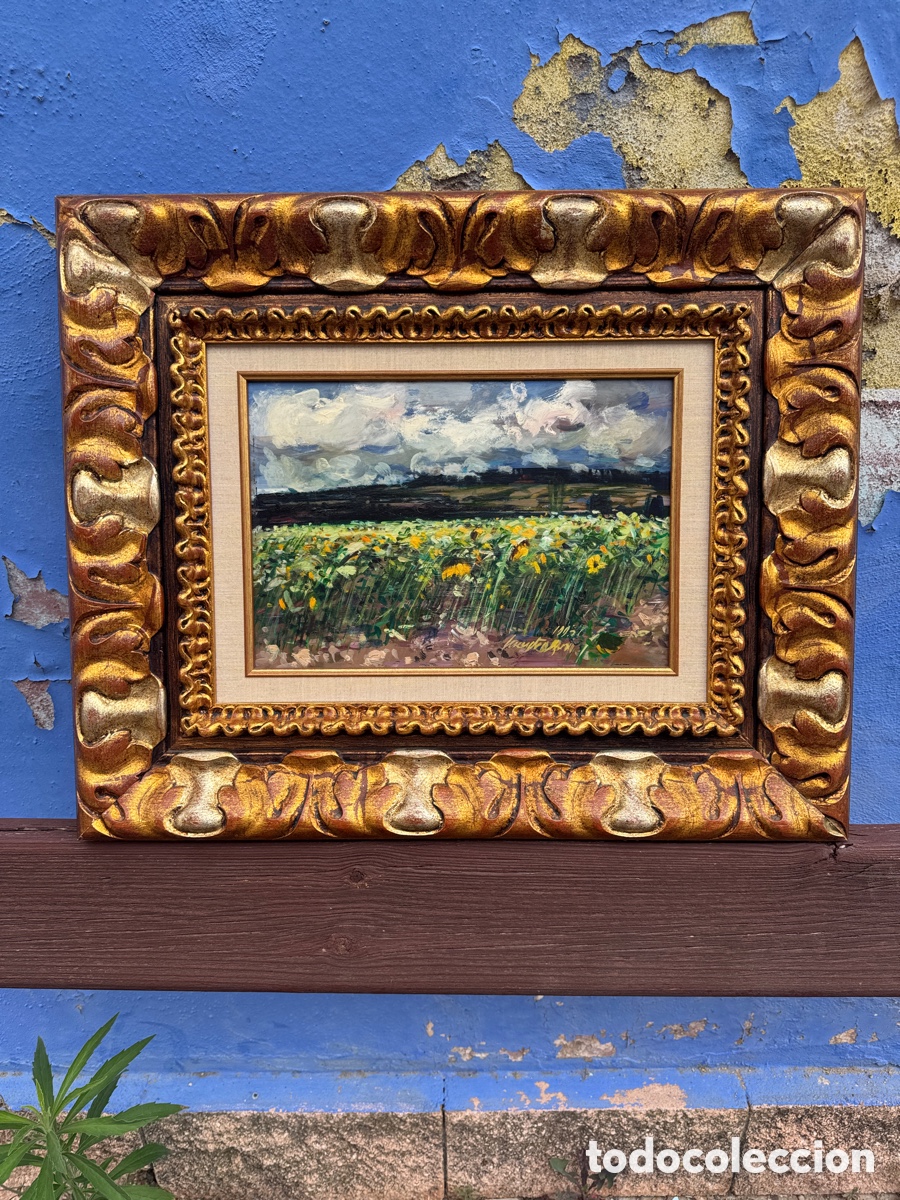 Arte: Philippe Monteagudo - Girasoles - &Oacute;leo sobre lienzo