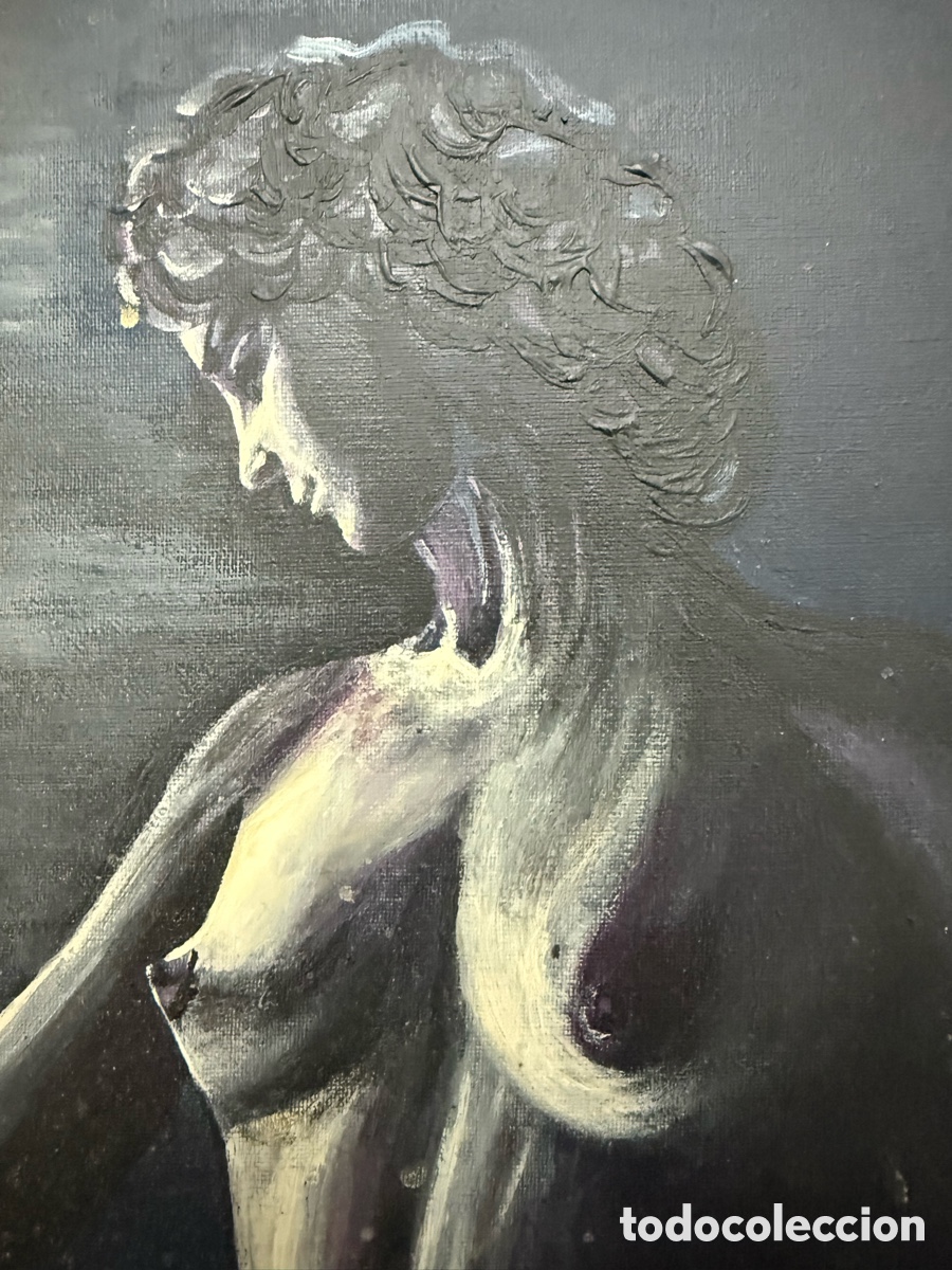 Arte: &Oacute;leo Desnudo. Impresionista. Firmado pintora Pilar Ruiz