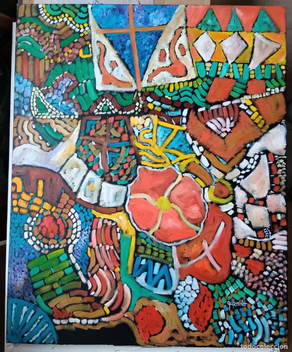 Arte: JOAN QUERALT DE QUADRAS - &Oacute;LEO SOBRE TELA MONTADO EN BASTIDOR 101 X 81 - A&Ntilde;O 2010 - GAUD&Iacute;.