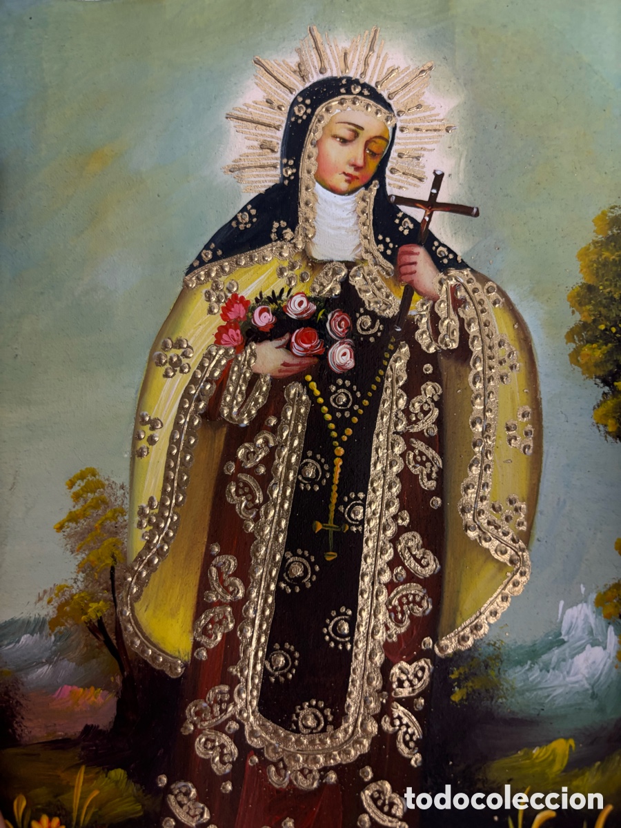 Arte: Lienzos Cuzco Per&uacute; Religiosos importados - Foto 3