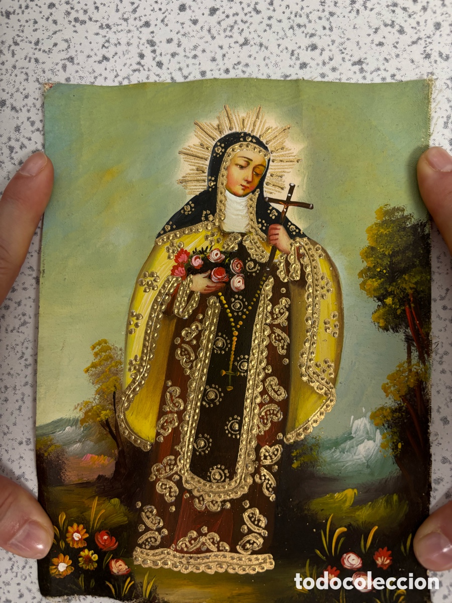 Arte: Lienzos Cuzco Per&uacute; Religiosos importados - Foto 4