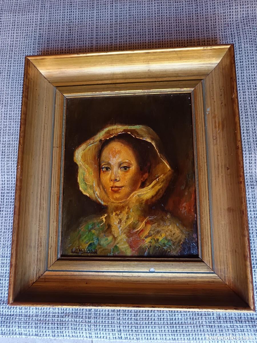 Arte: Antigua pintura mujer. &iquest;Dolores Montijano?