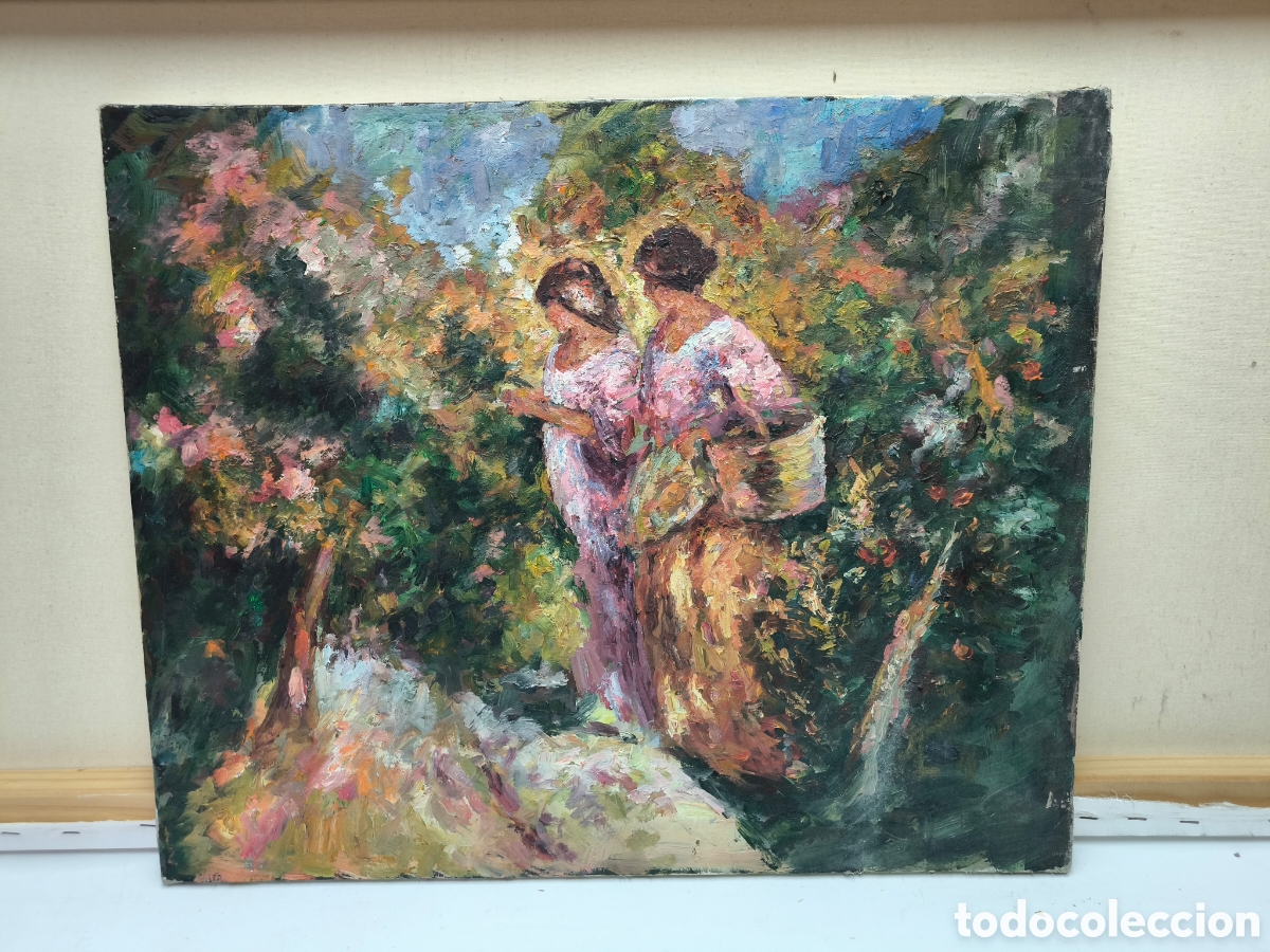 Arte: Escena impresionista al aire libre &ndash; &Oacute;leo 61&times;50