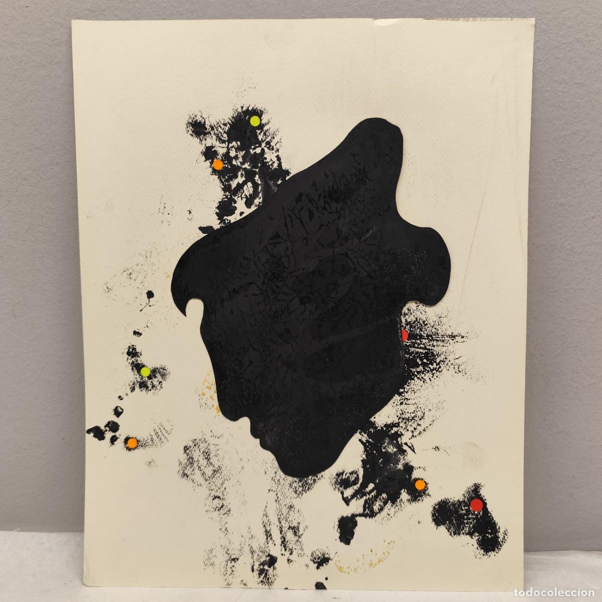 Arte: ALFREDO LANZ (1945) - OBRA ORIGINAL - SERIE ROSTROS HUMANOS - 46 X 36 CM - TECNICA MIXTA / 1418