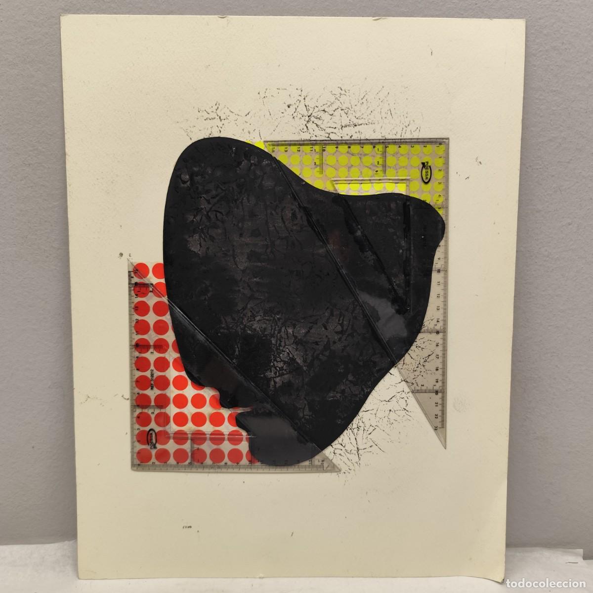 Arte: ALFREDO LANZ (1945) - OBRA ORIGINAL - SERIE ROSTROS HUMANOS - 46 X 36 CM - TECNICA MIXTA / 1427