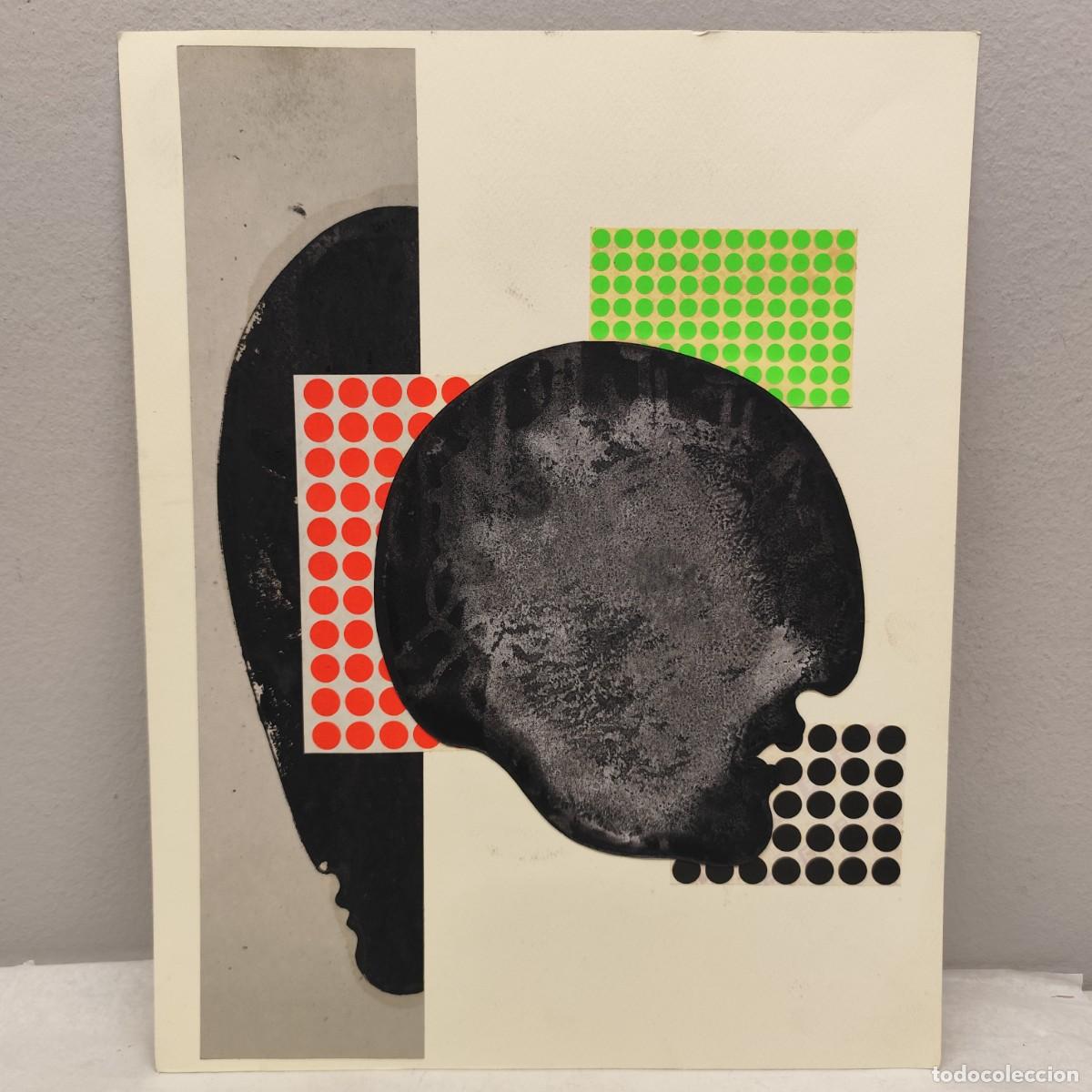 Arte: ALFREDO LANZ (1945) - OBRA ORIGINAL - SERIE ROSTROS HUMANOS - 46 X 36 CM - TECNICA MIXTA / 1431