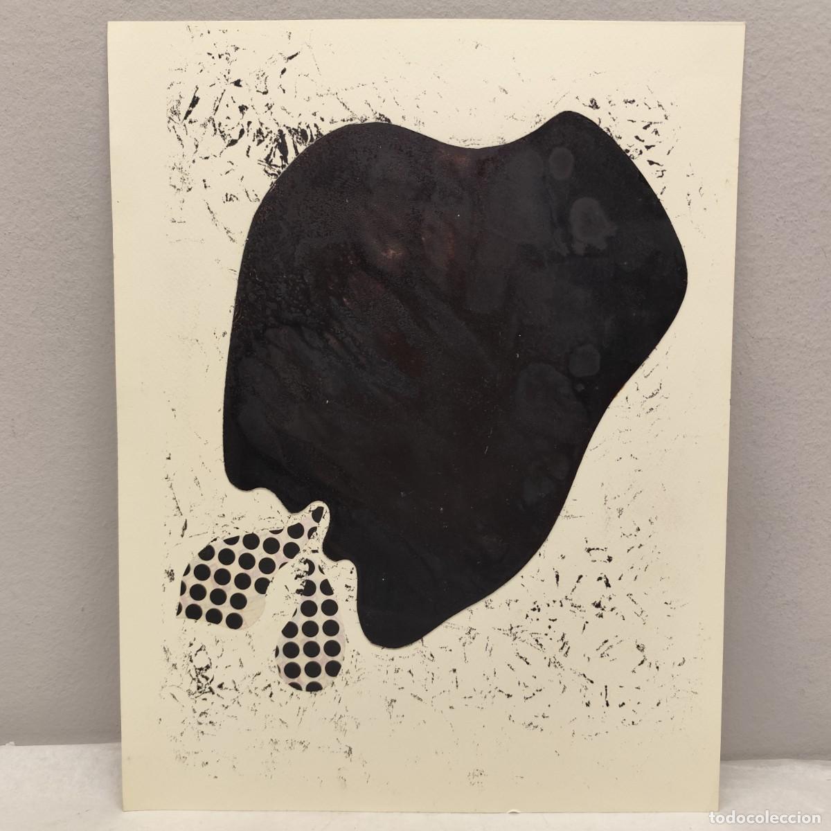Arte: ALFREDO LANZ (1945) - OBRA ORIGINAL - SERIE ROSTROS HUMANOS - 46 X 36 CM - TECNICA MIXTA / 1436