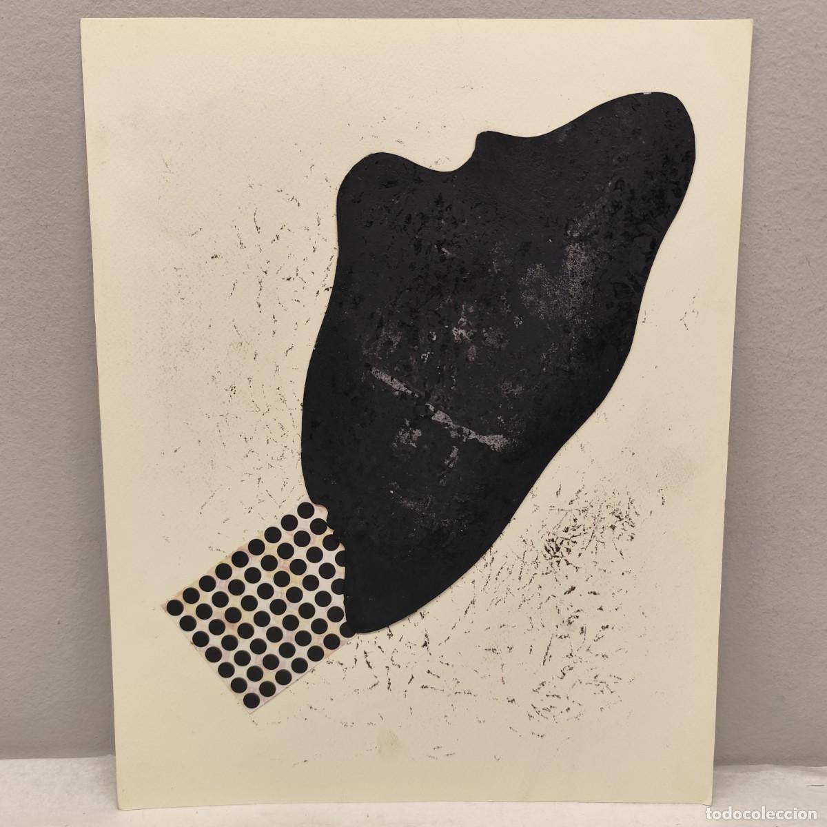 Arte: ALFREDO LANZ (1945) - OBRA ORIGINAL - SERIE ROSTROS HUMANOS - 46 X 36 CM - TECNICA MIXTA / 1438