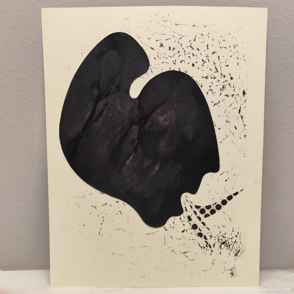 Arte: ALFREDO LANZ (1945) - OBRA ORIGINAL - SERIE ROSTROS HUMANOS - 46 X 36 CM - TECNICA MIXTA / 1446