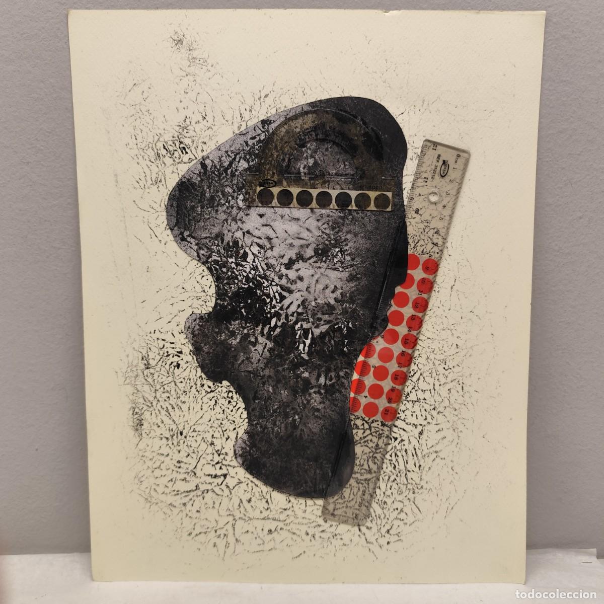 Arte: ALFREDO LANZ (1945) - OBRA ORIGINAL - SERIE ROSTROS HUMANOS - 46 X 36 CM - TECNICA MIXTA / 1448
