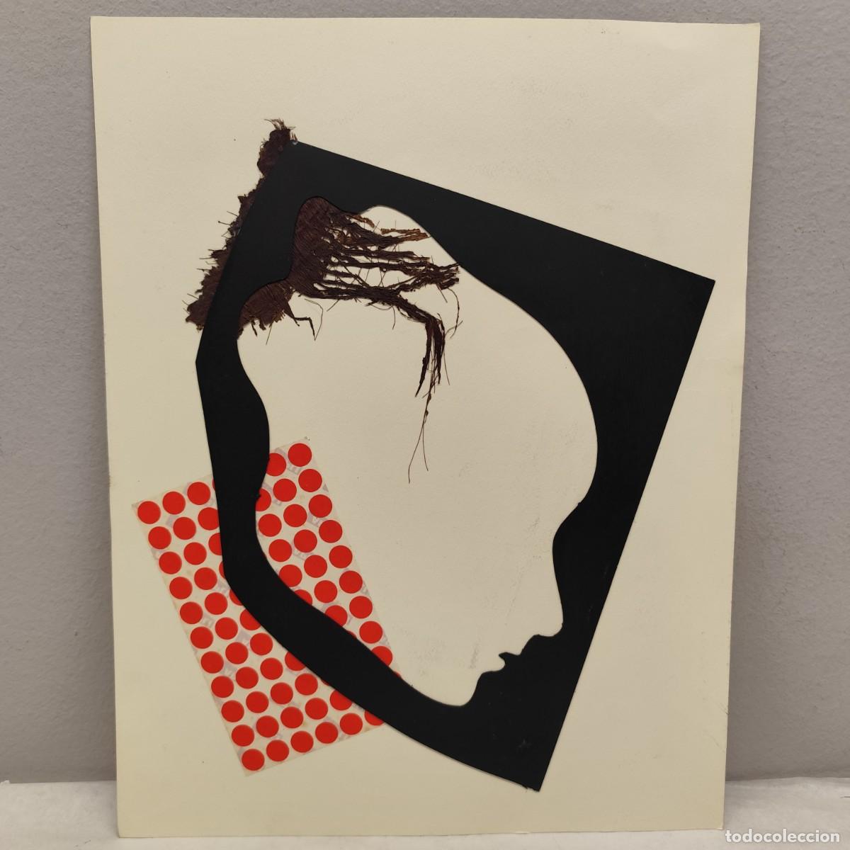 Arte: ALFREDO LANZ (1945) - OBRA ORIGINAL - SERIE ROSTROS HUMANOS - 46 X 36 CM - TECNICA MIXTA / 1449