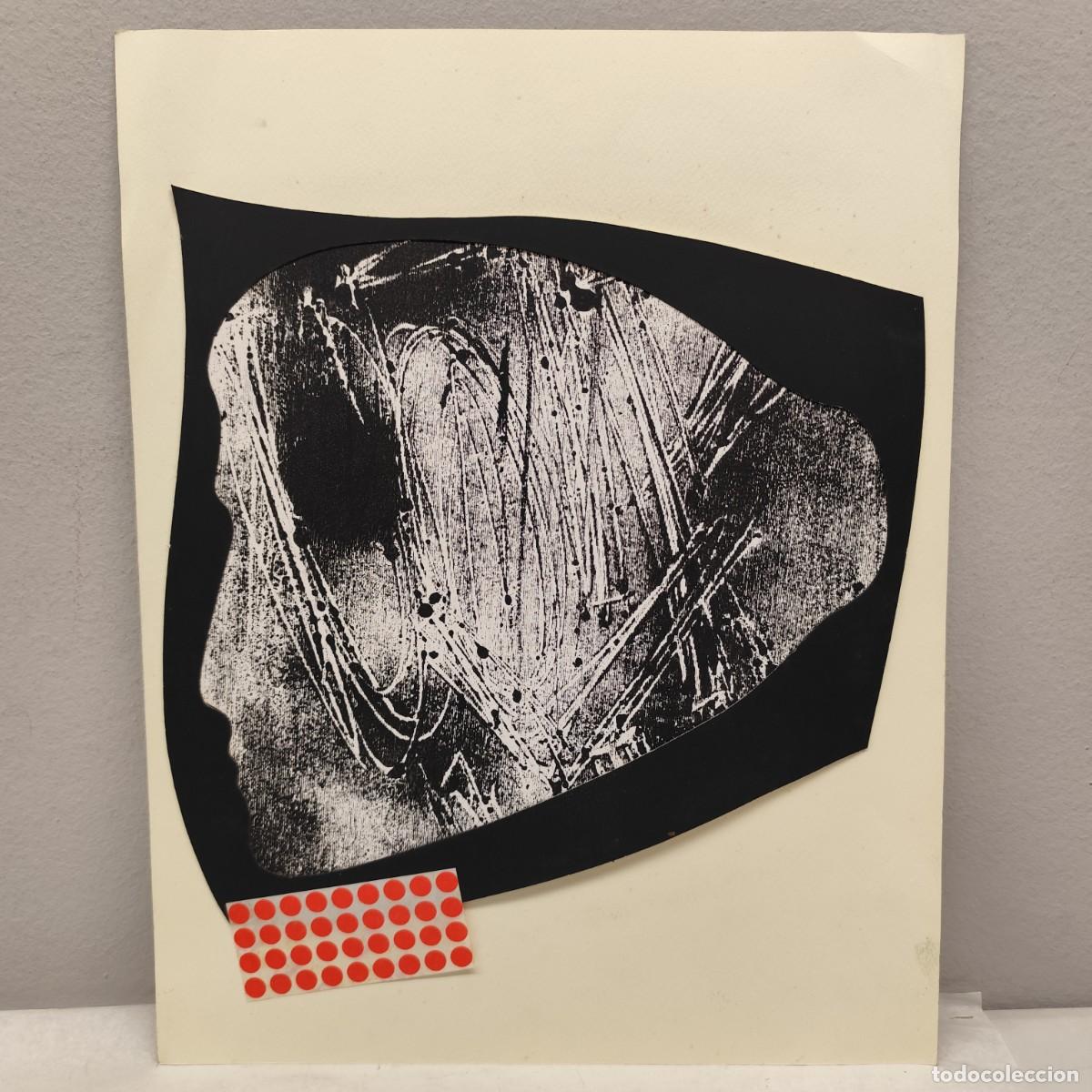 Arte: ALFREDO LANZ (1945) - OBRA ORIGINAL - SERIE ROSTROS HUMANOS - 46 X 36 CM - TECNICA MIXTA / 1452