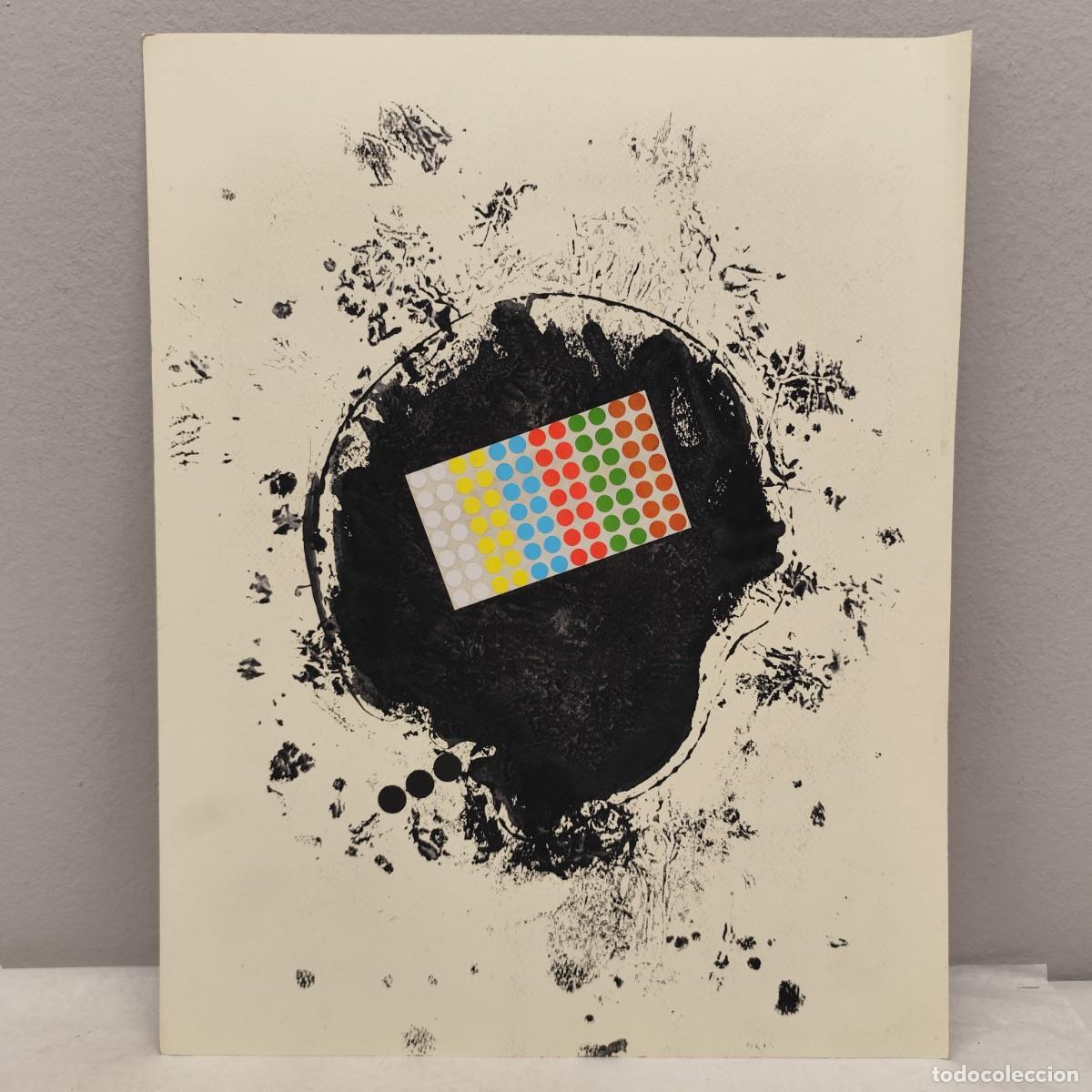 Arte: ALFREDO LANZ (1945) - OBRA ORIGINAL - SERIE ROSTROS HUMANOS - 46 X 36 CM - TECNICA MIXTA / 1453