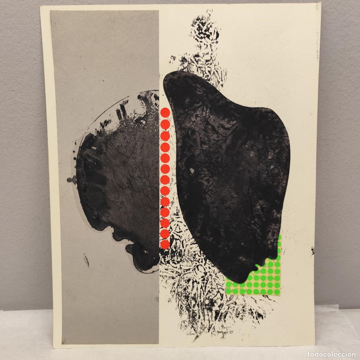 Arte: ALFREDO LANZ (1945) - OBRA ORIGINAL - SERIE ROSTROS HUMANOS - 46 X 36 CM - TECNICA MIXTA / 1456