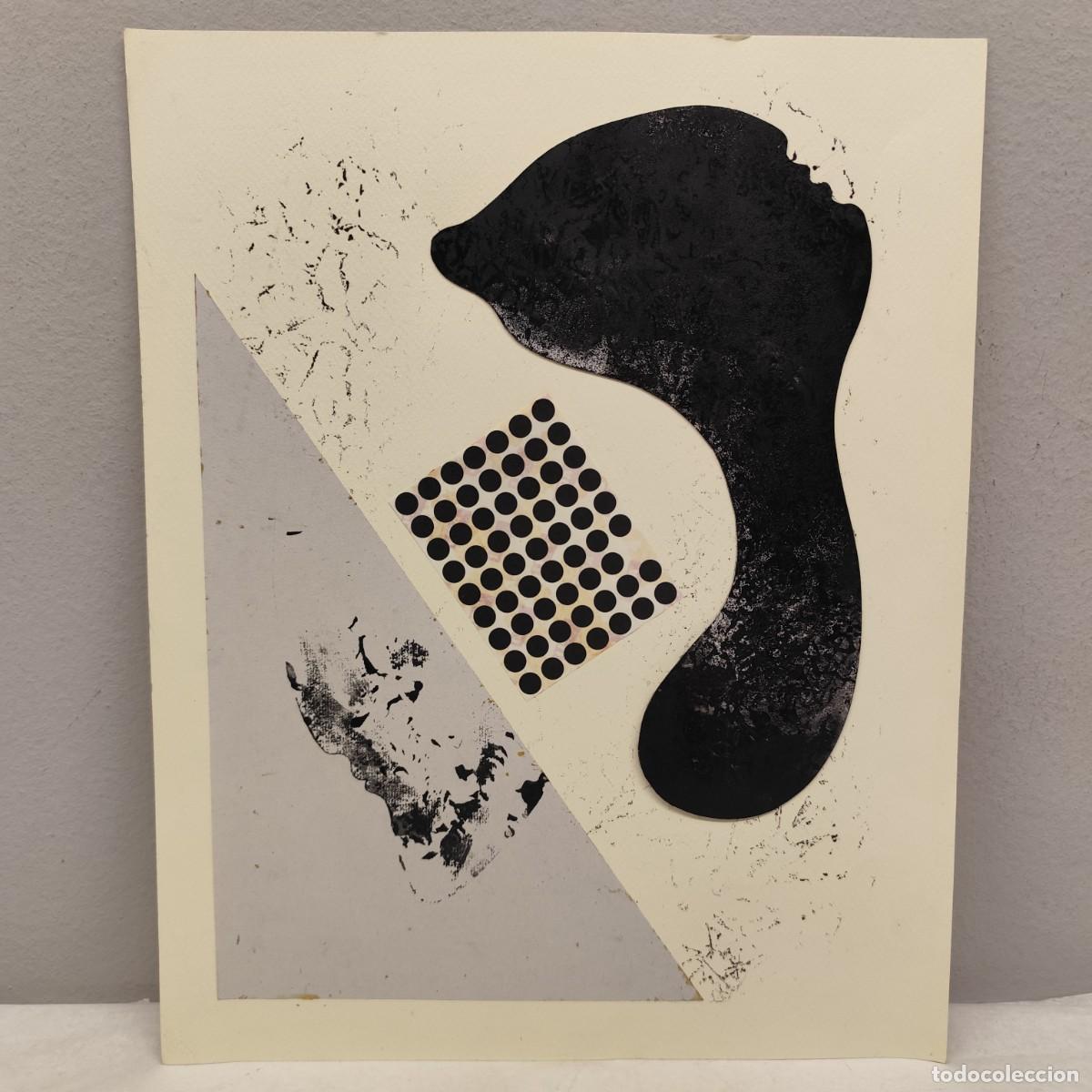 Arte: ALFREDO LANZ (1945) - OBRA ORIGINAL - SERIE ROSTROS HUMANOS - 46 X 36 CM - TECNICA MIXTA / 1459