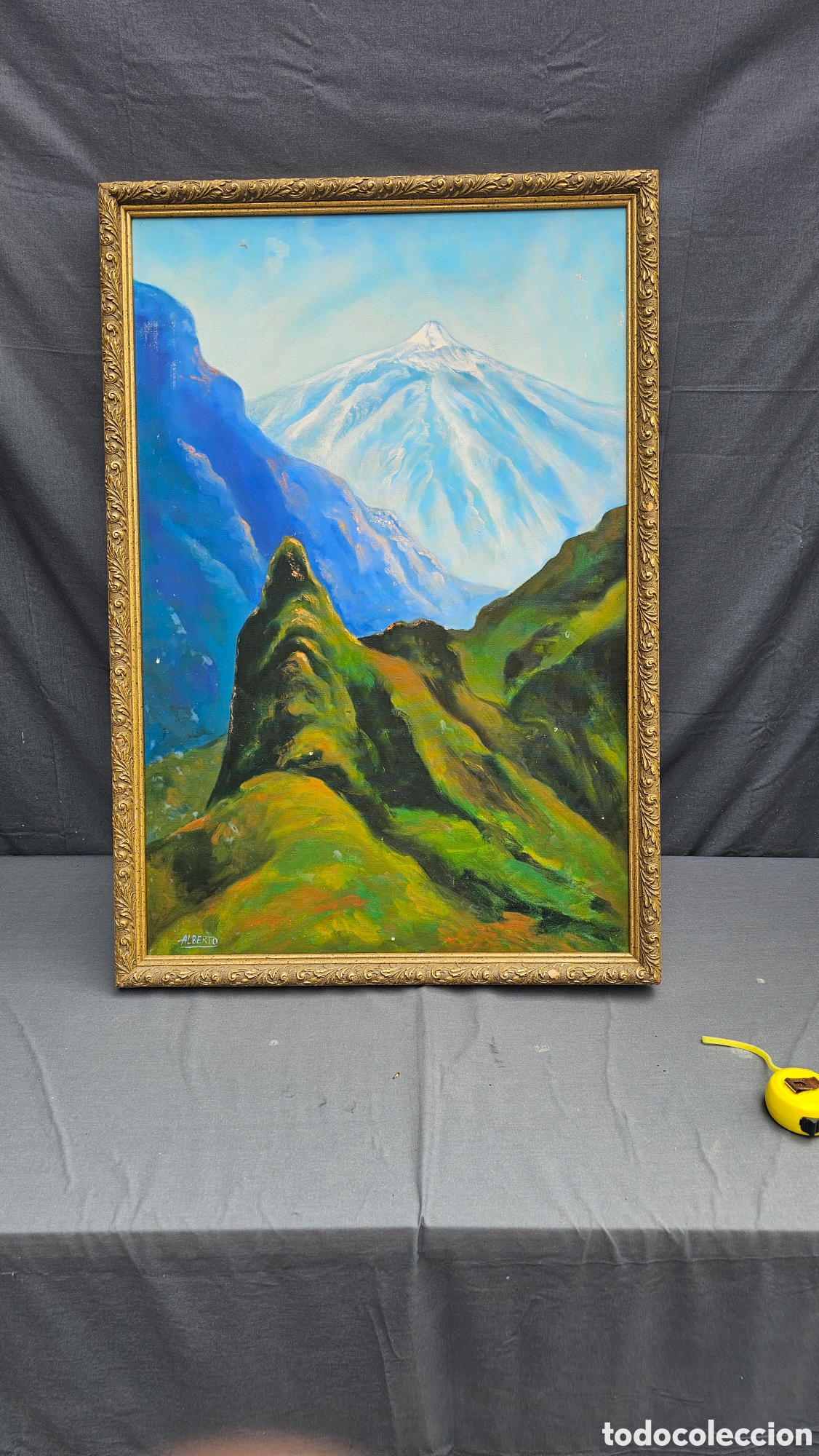 Arte: Pintura al &oacute;leo paisaje de Tenerife