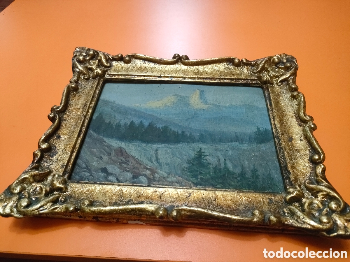 Arte: Peque&ntilde;o oleo de paisajes ingl&eacute;s final sxix