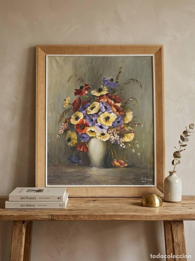 Arte: &Oacute;LEO DE JARR&Oacute;N CON FLORES