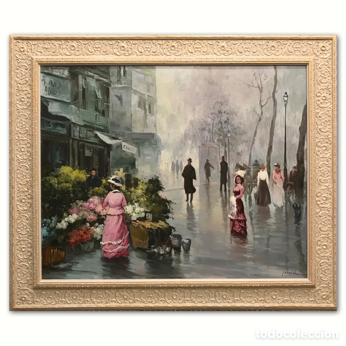 Arte: &rdquo;Boulevard de Par&iacute;s &ndash; Escena Decimon&oacute;nica&rdquo; Jord&aacute;, 123x104cm