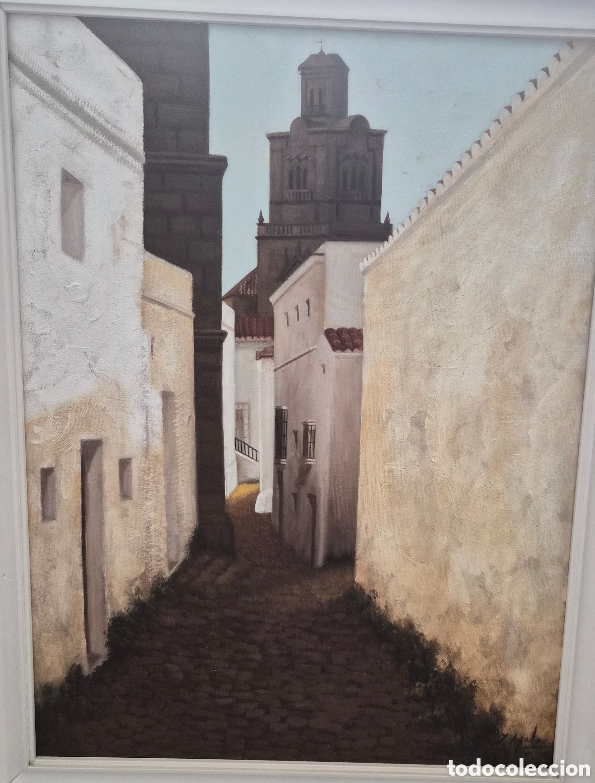 Arte: &Oacute;leo sobre lienzo * calle andaluza * Juan Ayala