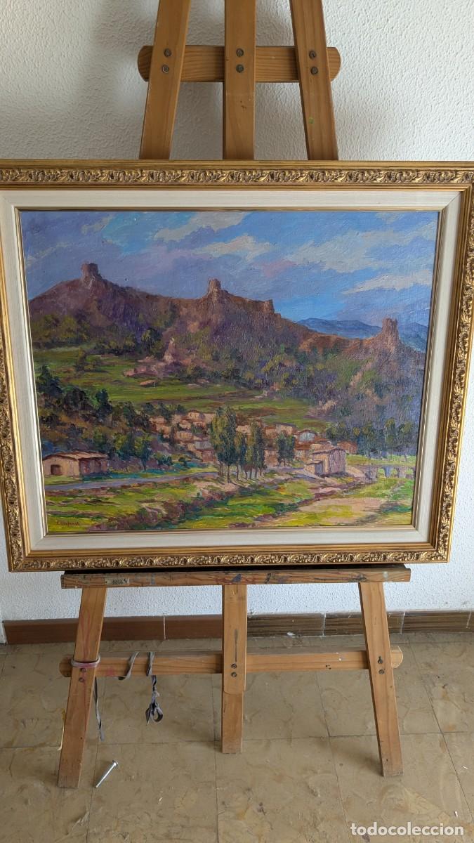 Arte: Tela al &ograve;leo. Autor Casaponsa. Paisaje rural