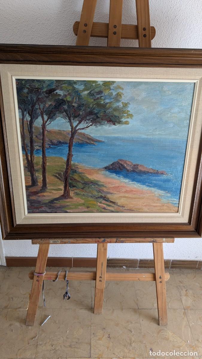 Arte: Tela al &ograve;leo. Autor Casaponsa. Paisaje marino