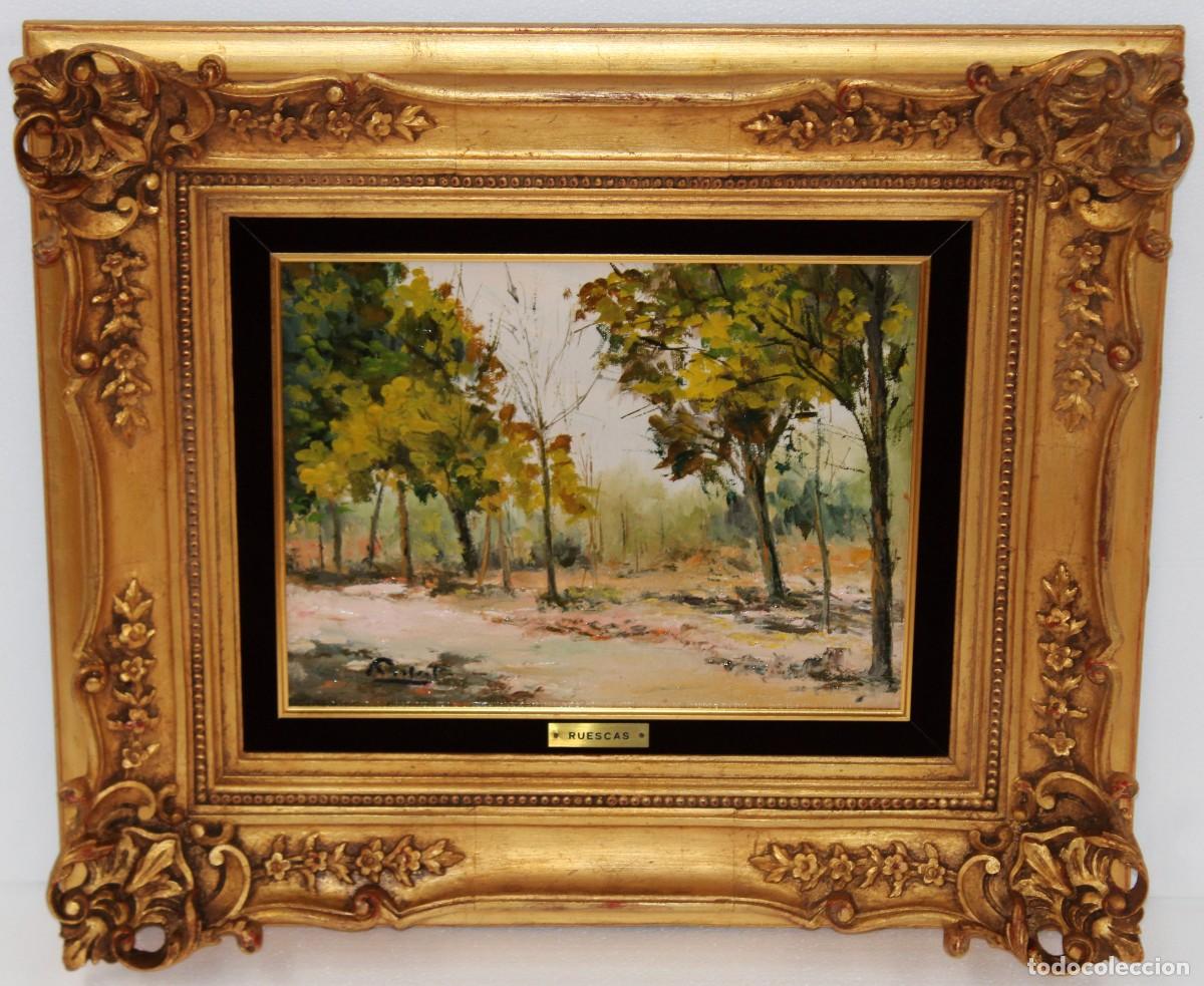 Arte: RAFAEL ARACIL RUESCAS (Alcoi, 1930 - 2022) OLEO SOBRE TELA. PAISAJE DE SAN VICENTE (Ll&iacute;ria)