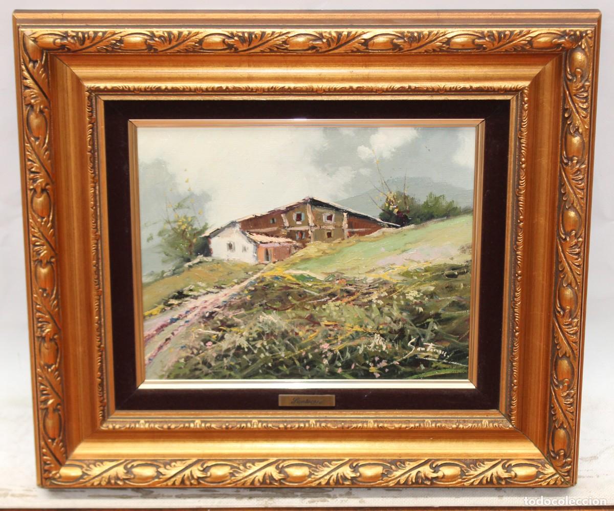 Arte: LLUIS SANTACREU (1940) OLEO SOBRE TELA. PAISAJE