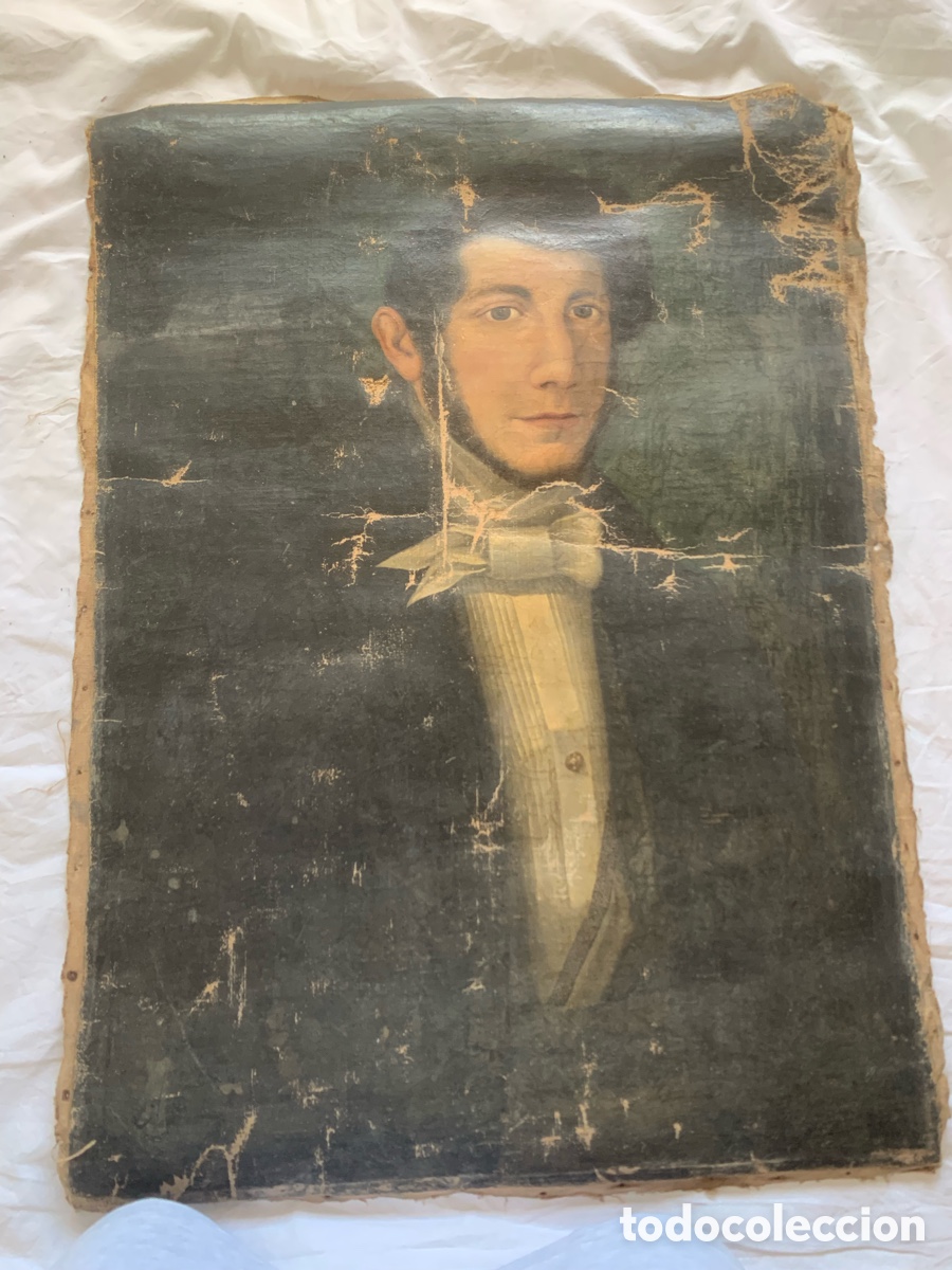 Arte: Lienzo retrato caballero - Foto 2