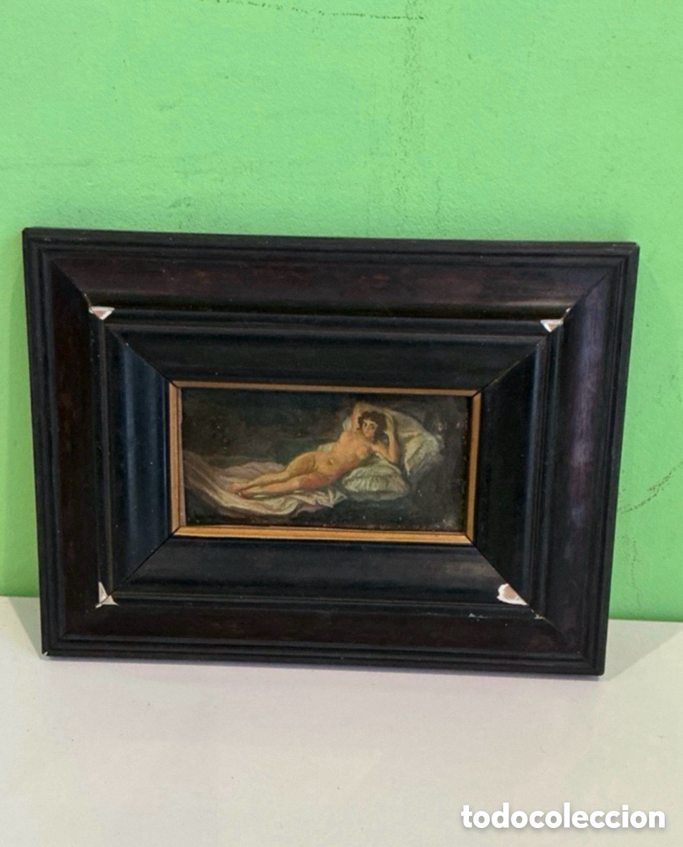 Arte: Arturo Mart&iacute;nez Cabezas (Valencia 1899) &oacute;leo sobre tablex mujer desnuda