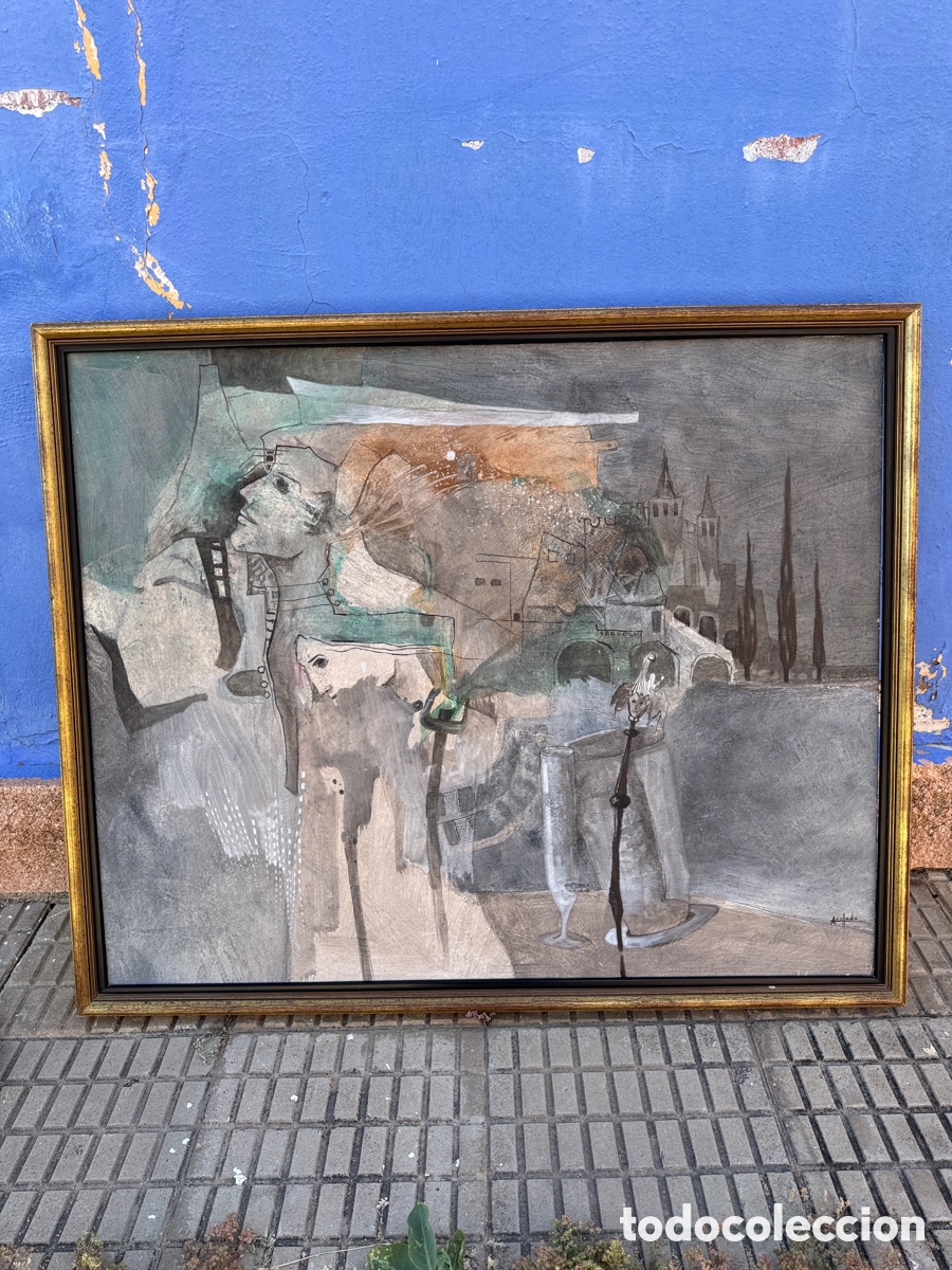 Arte: Antoni Collado - &oacute;leo sobre lienzo - MEMORIA EN GRIS