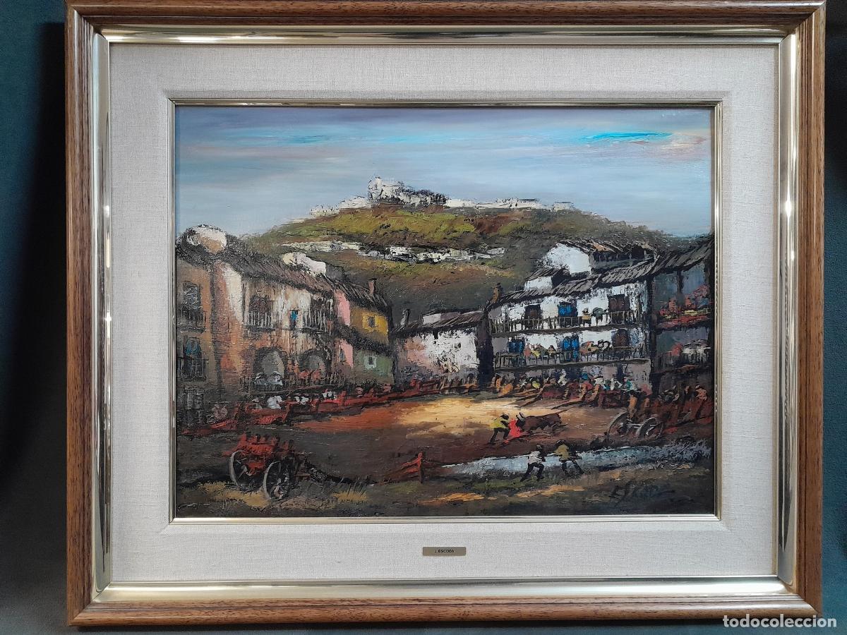 Art: B-1914. JUAN ESCODA COROMINAS (1920-2012). &Oacute;LEO SOBRE LIENZO. PAISAJE.