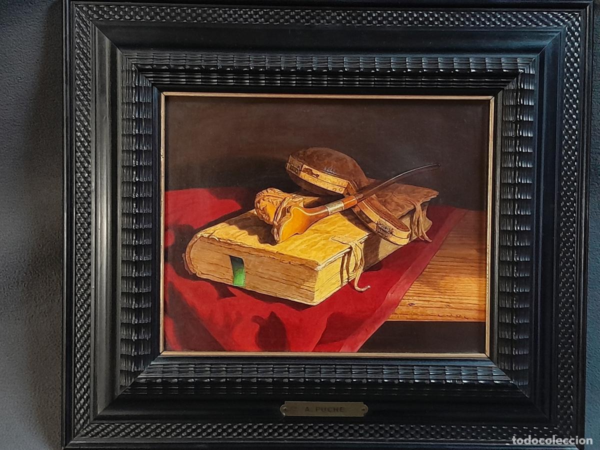 Arte: C-2020. ABEL PUCHE (1932-2002). &Oacute;LEO SOBRE TABLA. BODEG&Oacute;N. SEGUNDA MITAD S.XX