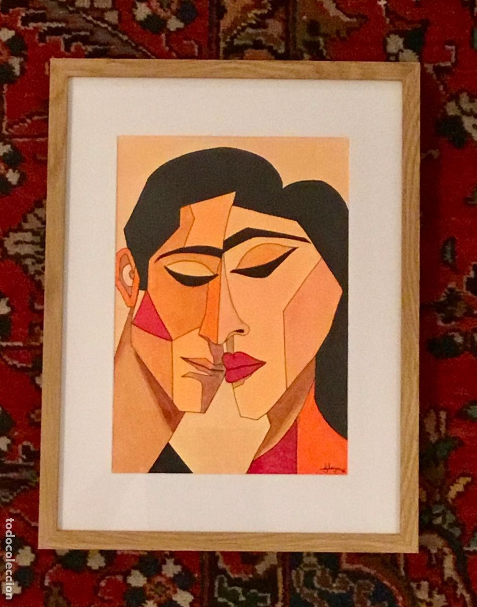 Arte: Vi, el amor. Acr&iacute;lico y plumilla sobre papel.