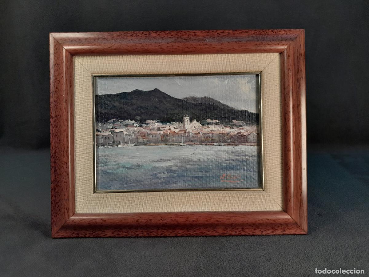 Arte: D-340. PAISAJE MARINERO. &Oacute;LEO SOBRE LIENZO. XX