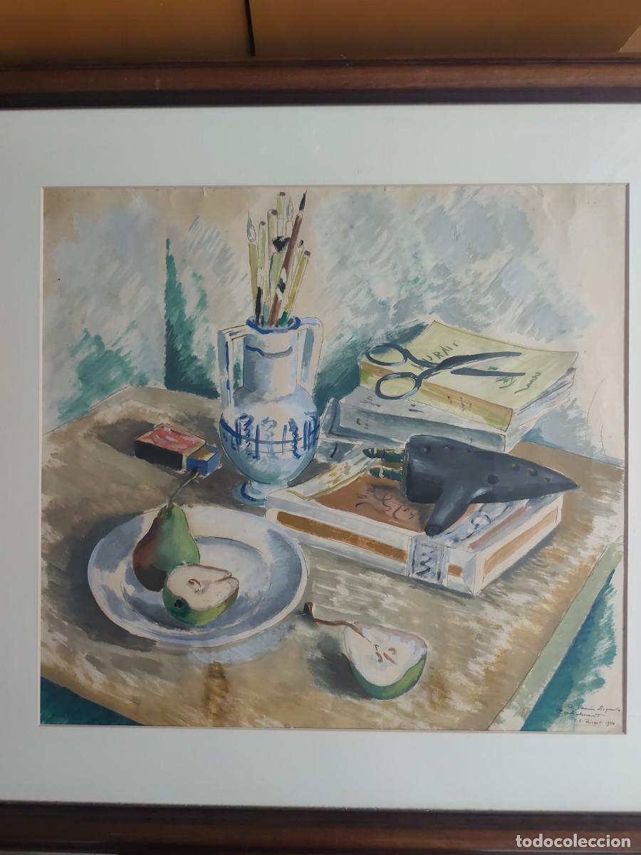 Arte: Cuadro Enric Cristofor Ricart (Vilanova) obra catalogada en dos libros