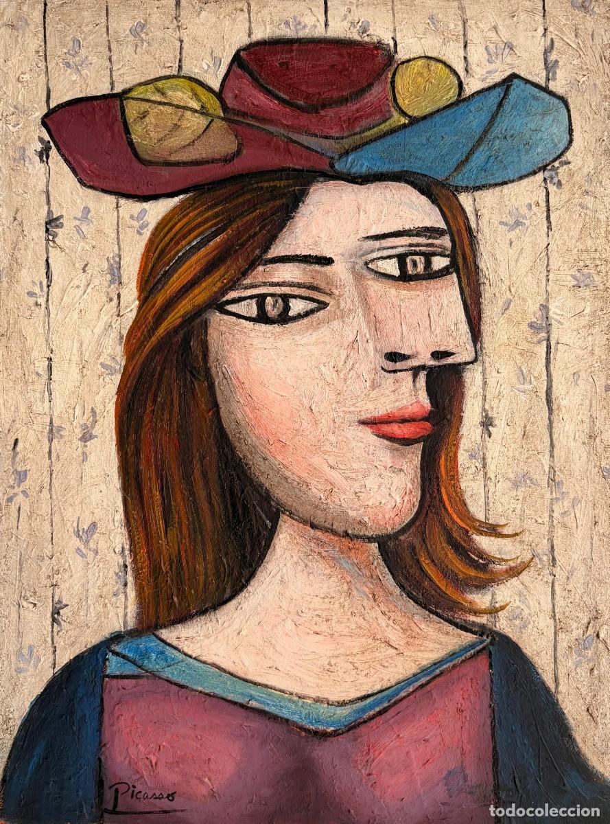 Arte: Impresionante &oacute;leo sobre lienzo de Pablo Picasso - 18,1&rdquo; &times; 23,6&rdquo; pulgadas