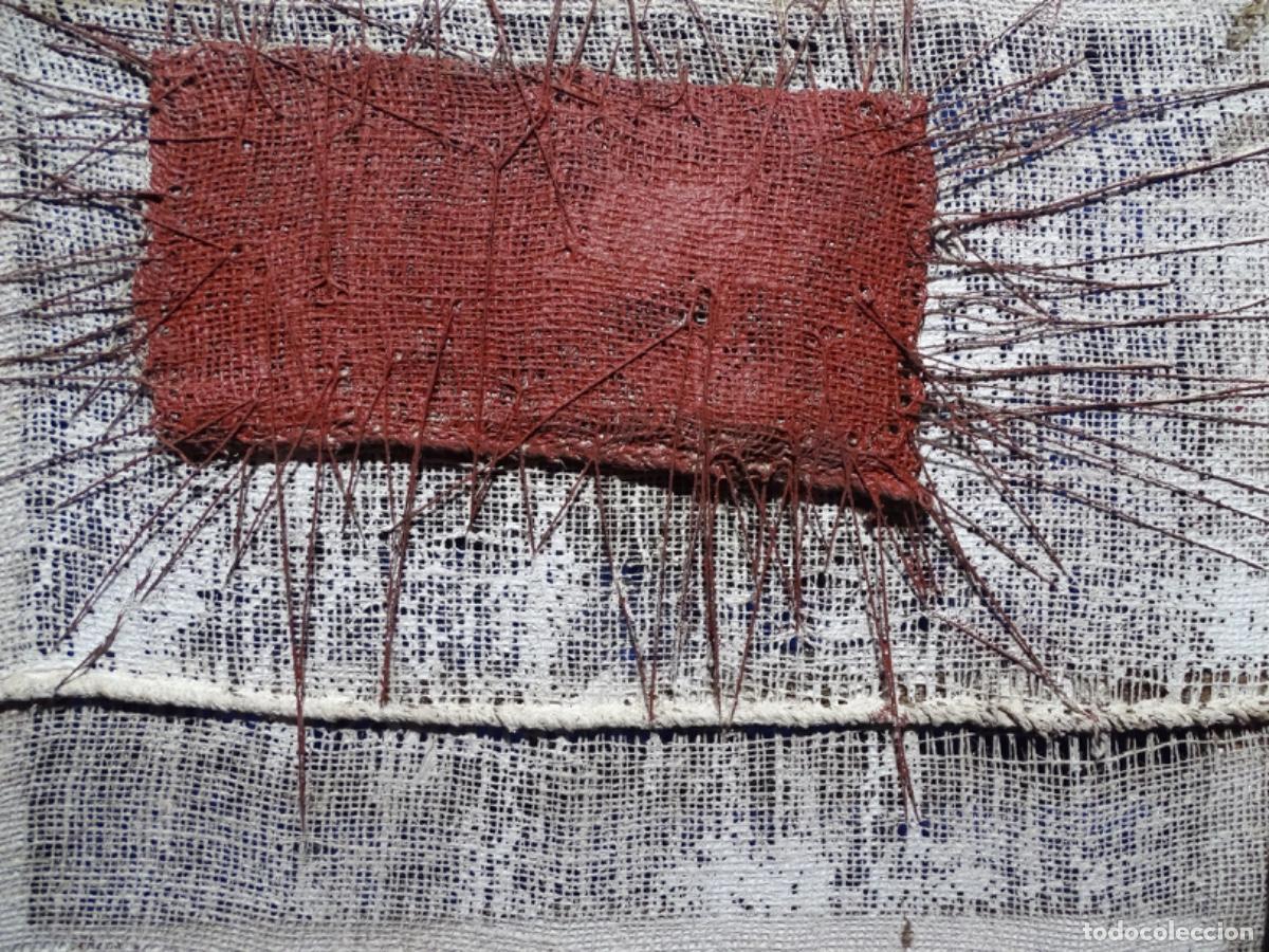 Arte: INTERESANTE OBRA EN TECNICA MIXTA SOBRE TELA AN&Oacute;NIMA. ESCUELA INFORMAL A&Ntilde;OS 60. ROJO.