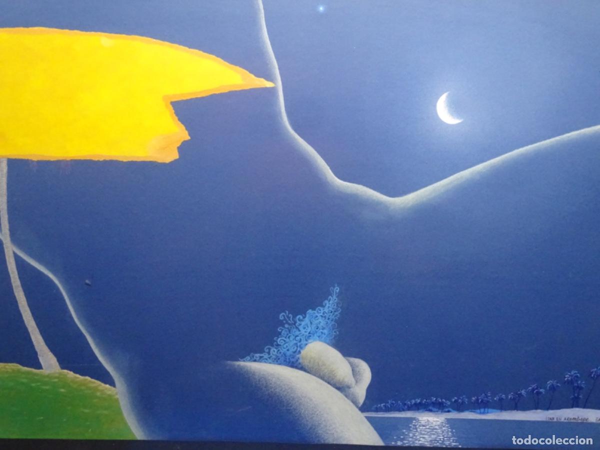 Arte: T&Eacute;CNICA MIXTA ENRIQUE VARA (MADRID 1943-2022). LUNA EN AREMBEPE 1983.