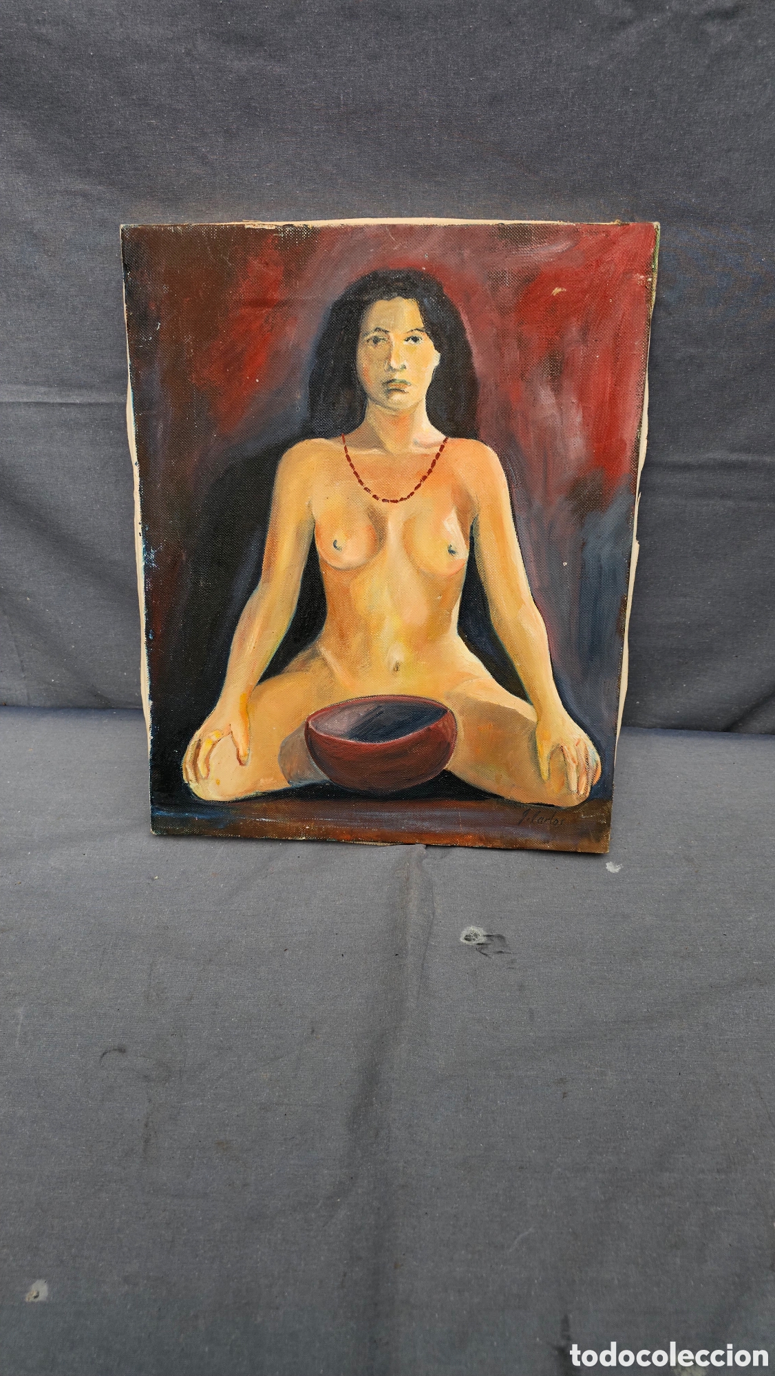 Arte: Pintura &oacute;leo sobre lienzo