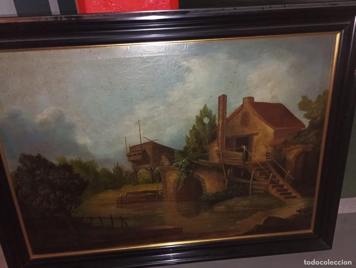 Arte: Cuadro antiguo firmado J. L&oacute;pez