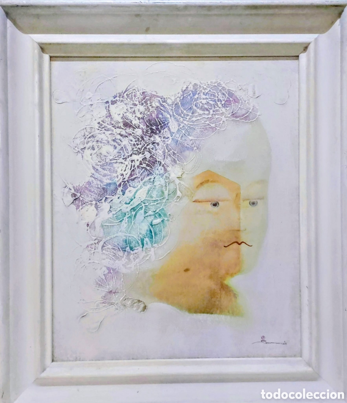 Arte: SURIS ALBERT OLEO MIXTO TELA 46X38 A&Ntilde;O 2001 DONA..MUJER