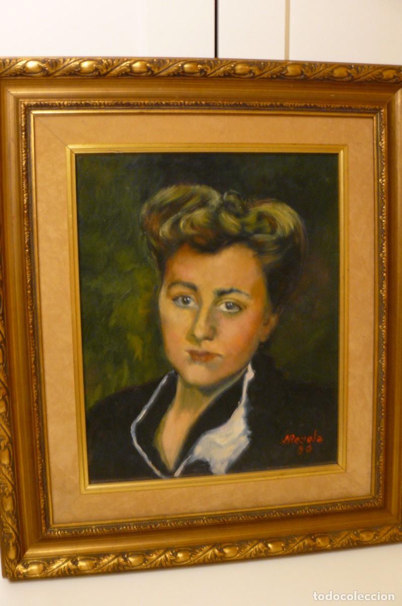 Arte: OLEO SOBRE TABLEX DE JOSE MARIA REZOLA VICONDO - RETRATO - 1927-2000